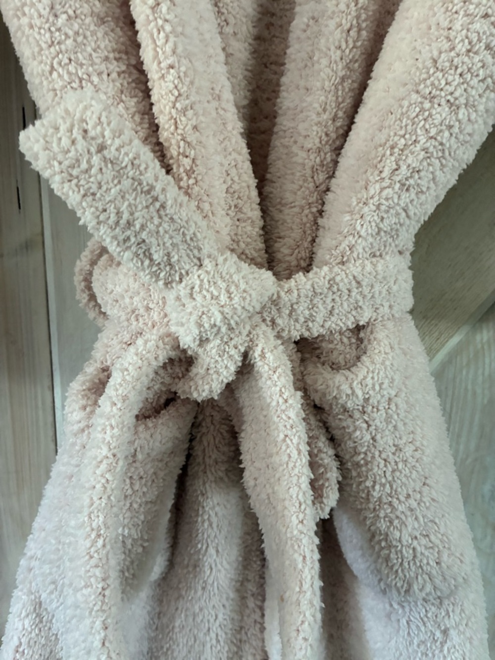 Barefoot Dreams CozyChic Plush Hooded Robe - Blush - Picture 2 of 4